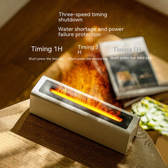 Plastic Desktop Colorful Simulation Flame Aroma Diffuser Home Office Air Humidification Fragrance Machine