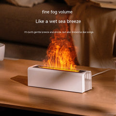 Plastic Desktop Colorful Simulation Flame Aroma Diffuser Home Office Air Humidification Fragrance Machine