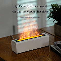 Plastic Desktop Colorful Simulation Flame Aroma Diffuser Home Office Air Humidification Fragrance Machine
